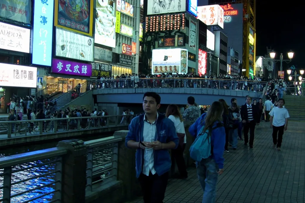The Dotonbori canal and Ebisubashi bridge in Osaka