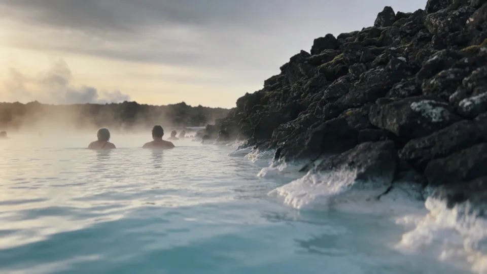 Warm water and steam at the Blue Lagoon