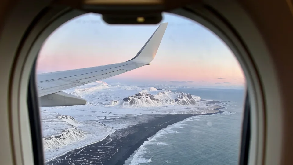 Iceland from the plane window on the way home