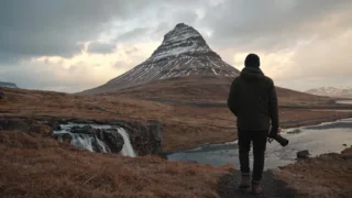 Kirkjufell and its waterfall on Snaefellsnes